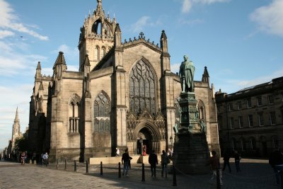 Edingburgh. St. Gile's Church on the Royal Mile