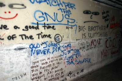 Graffiti in main corridor