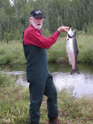 Greetings from Monsarrat, Alaska, & a harvested red salmon...