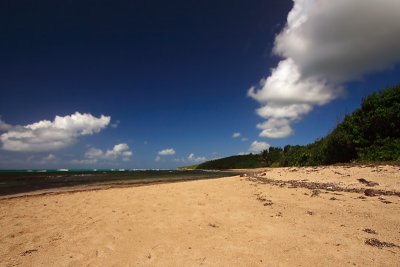 Nubes, mar y arena (Vieques)