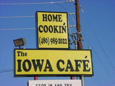 The new Iowa CafMesa 480-985-2022Pam is the new owner!