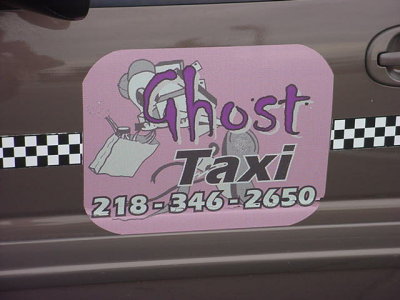 Ghost Taxi<br>218-346-2650<br>Perham MN