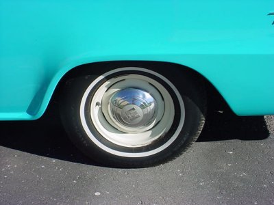 1960 B100 Travelall wheel