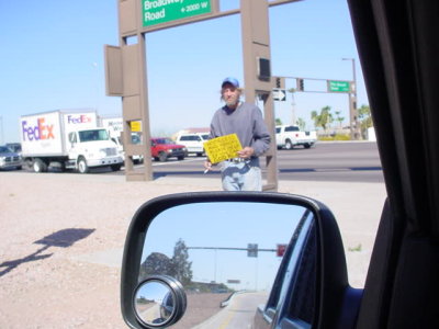 homeless 52nd Street<br>and Broadway in Phoenix