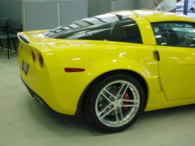 Yellow Z06 Corvette