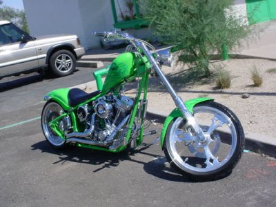 custom green chopper