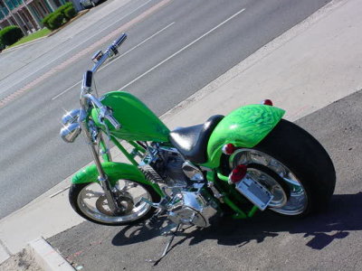 custom green chopper