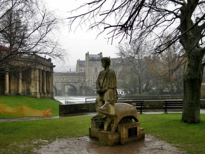 Bath. King Bladud in the Parade Gardens