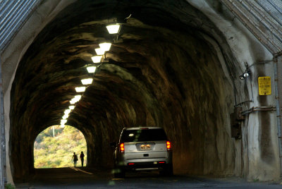 Entrance to crater