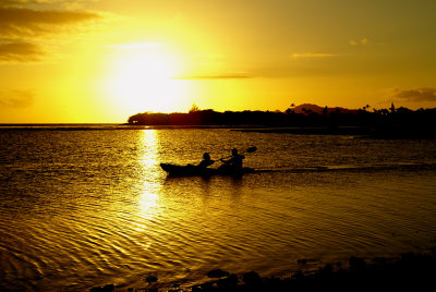 Maunalua Bay Sunset.