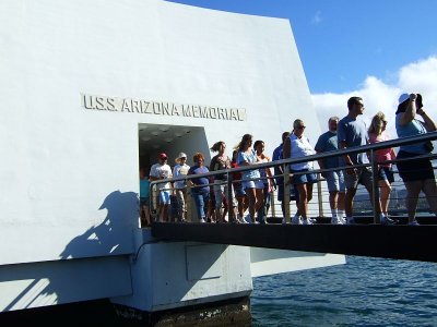 Leaving the Arizona Memorial