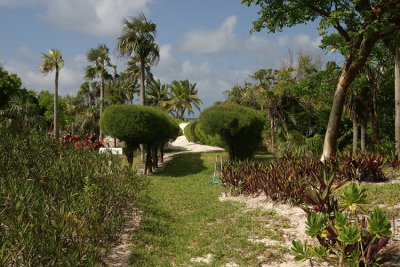 Path to the pool and beach