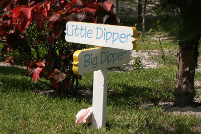 Litttle dipper to the pool, big dipper to the ocean