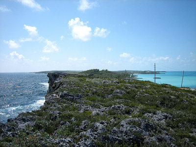 The view from atop the rocks
