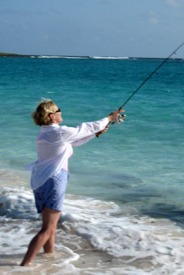Marina casting for the big one