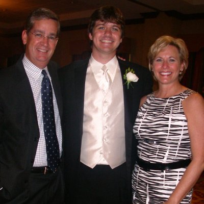 Jim with his Godparents