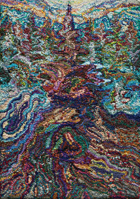 Fibre woolwork 36x48 1981 N.Rich