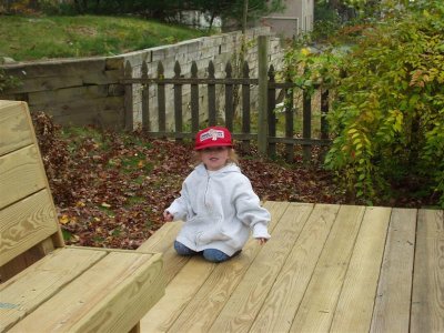 jessie on the deck