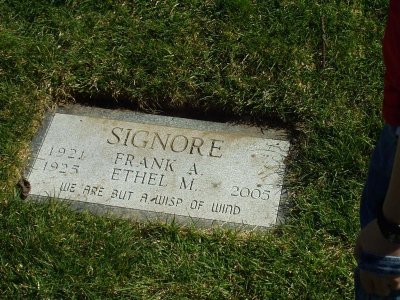 Mom's grave stone