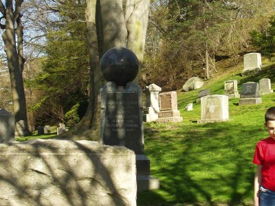 looking around the cemetary