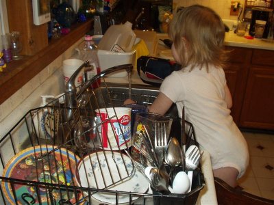 Jess wants to do the dishes on her own