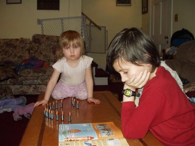 Jess is sort of erly when she plays