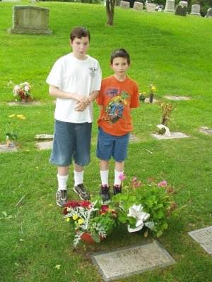 Visit to mom's grave