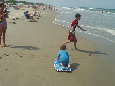 boogie boarding for youngsters