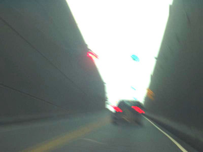 coming out of the tunnel