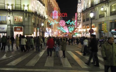 Nighttime in Madrid