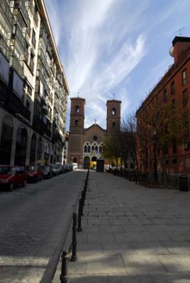 Church in the distance