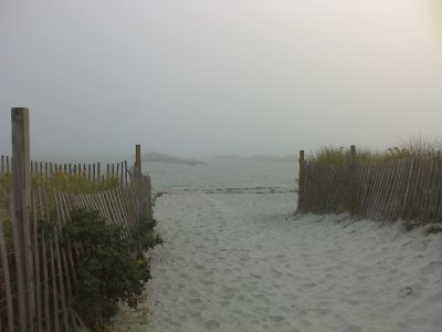 empty beach path