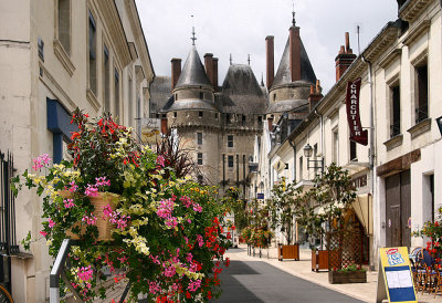 Street leading up to Chateau Langeais