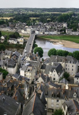 View on chinon bridge