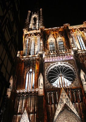 the cathedral by night.