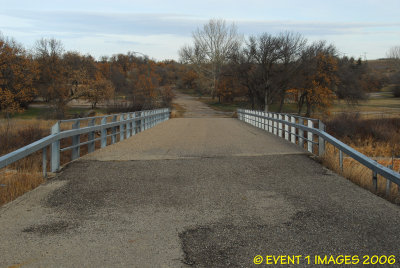 The bridge to the main park area