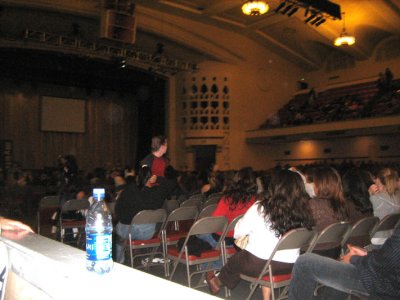 the venue was the size of a hs auditorium...