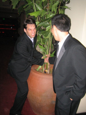 ted tries to take home a centerpiece