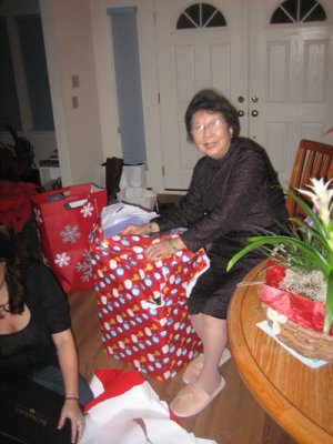 grandma likes the wrapping
