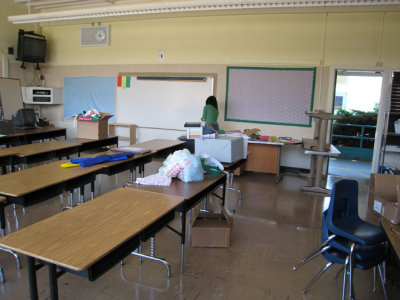 new empty classroom