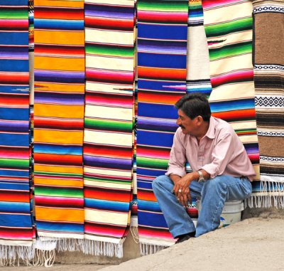 Zarape Vendor, San Miguel de Allende, Mex.