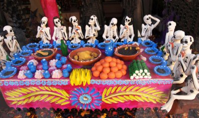 Last Supper for 13 Skeletons, San Miguel de Allende, Mex.