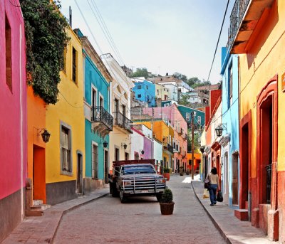 Colorful Housing, Guanajuato, Mex.