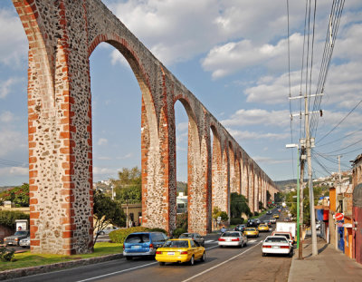 Old Aqueduct, Quertaro, Mex.