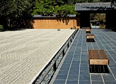 The peacefulness of a Zen garden.