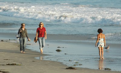 A walk on the beach.