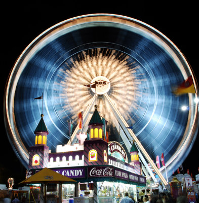 Wheel at high speed at exit to fair!