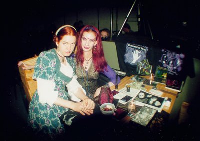 Bryna and friend Lisa at CBGB