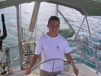 Jose at the helm of Aquamarine