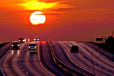 I-70 sunset